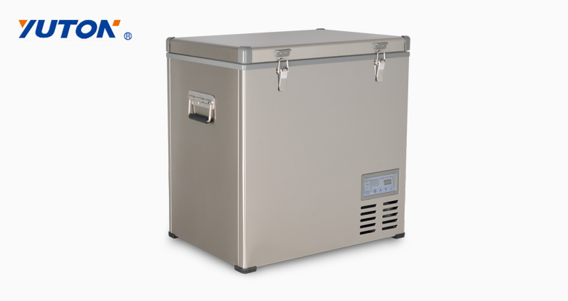 Frigider portabil din oțel inoxidabil YT-B-65D 49L / 16L